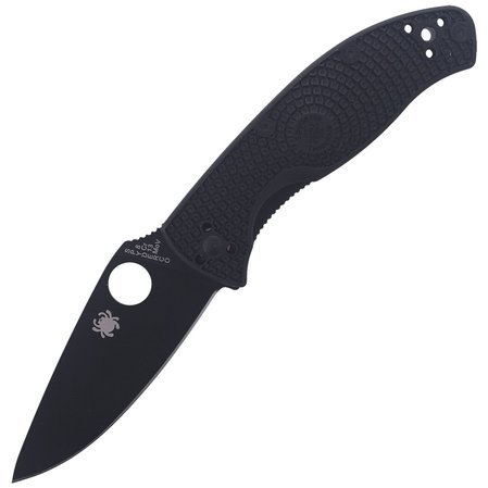 Spyderco Tenacious Lightweight Knife Black FRN, Black 8Cr13MoV by Eric Glesser (C122PBBK)