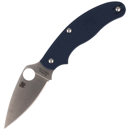 Spyderco UK Penknife FRN Dark Blue CPM S110V PlainEdge Knife (C94PDBL)