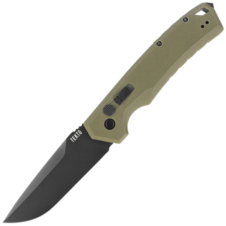 Tekto A3 Delta D/P Automatic Knife OD Green G10, Black D2