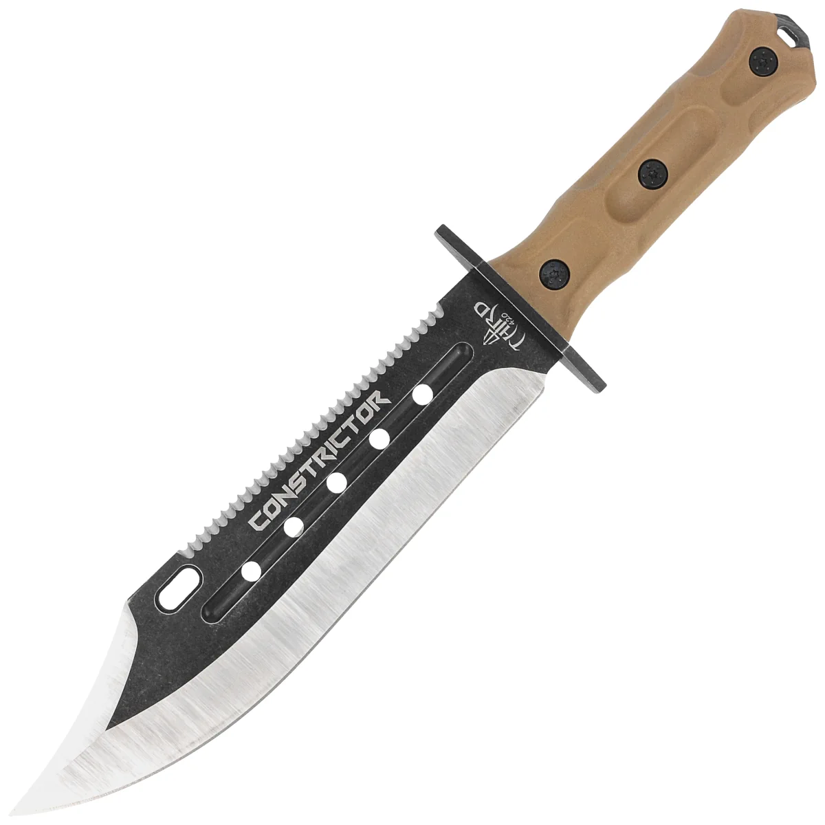 Third Decor Habitat Constrictor Brown Rubberized ABS, Stonewashed/Satin 420 (H0302)