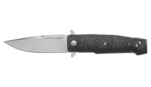 Viper Keeper 2 Damask Fat Carbon, Satin Elmax by Fabrizio Silvestrelli Knife (V6000FCLD)