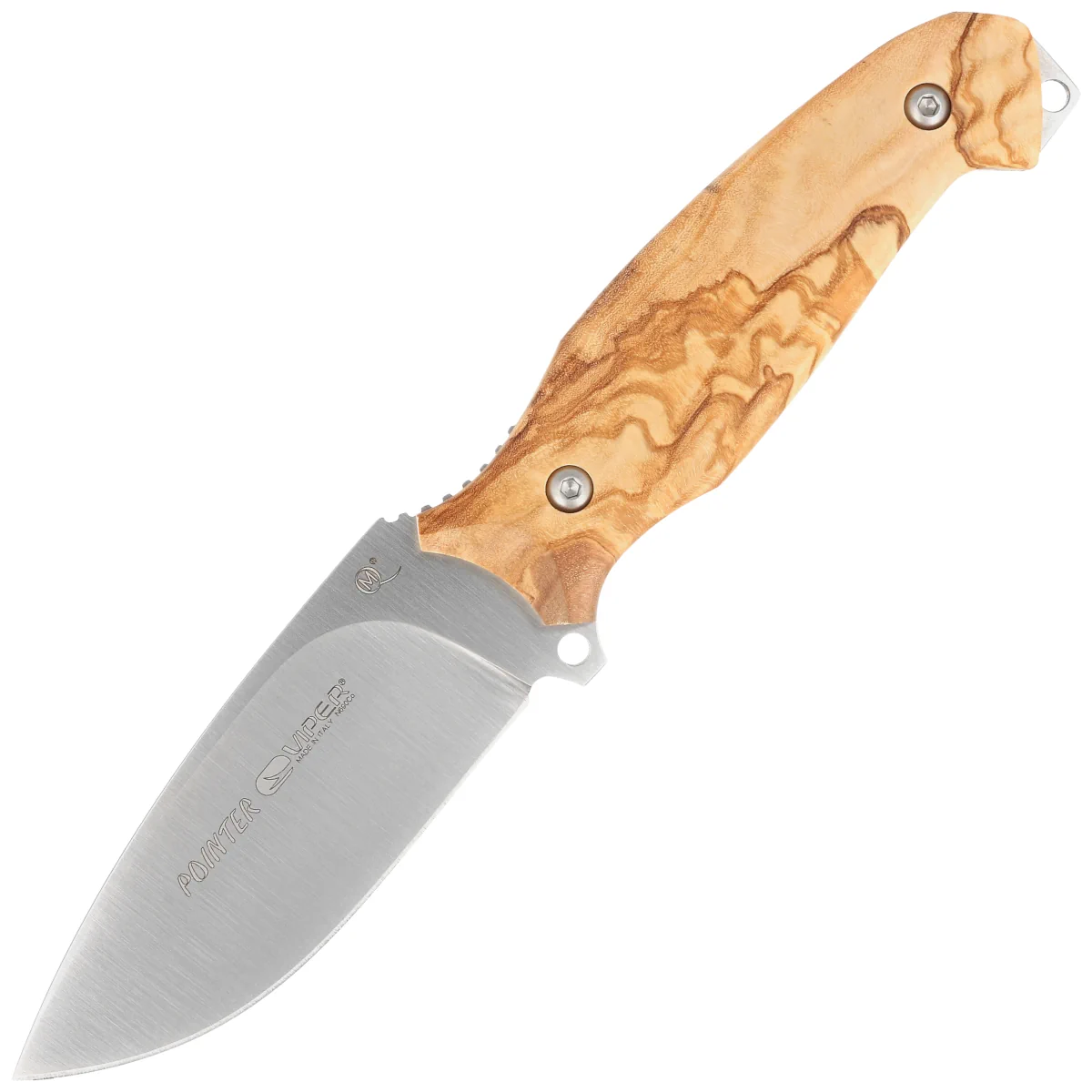 Viper Pointer Olive Wood, Satin N690Co by Tommaso Rumici Knife (V4870UL)