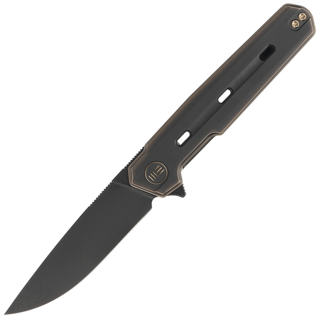 WE Knife Navo Bronze / Black Titanium, Black Stonewashed CPM 20CV by Ostap Hel (WE22026-3)