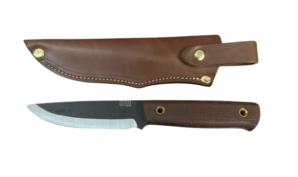 Za-Pas Knife Biwi 10 Brown Micarta, Two Tone 4H13 (BW10-M-BR)