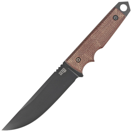 Za-Pas Knives Urban Tactic Brown Micarta, Black Cerakote O2 (UT-CE-M-BR)