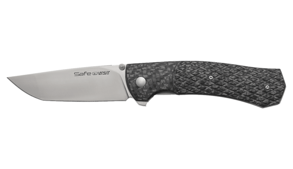 iper Safe Carbon Fiber, Satin M390 by Fabrizio Silvestrelli knife (V6018FC3D)