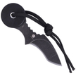 BlackFox Lollypop, Black G10, Black Stonewashed 440C by Tommaso Rumici Neck Knife (BF-755)