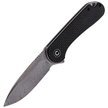 CIVIVI Knife Elementum Flipper Twill Carbon Fiber / Black G10, Damascus (C907DS)