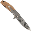 Herbertz Solingen Olive Wood, motif 3D,Deer hunting knife (55009)