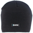 Kama Knitted Merino Wool Beanie, Black (A02-110)