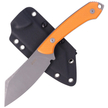 Kubey Knife Perses, Orange G10, Bead Blasted D2 (KU302A)