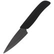 Nóż kuchenny Albainox ceramiczny Black, materiał Ceramic Zirconia, rękoj rubber, ostrze gładkie, etui ochronne z polimeru, długość ostrza 75mm, waga 30g - 17281