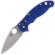 Spyderco Manix 2 FRCP Blue CTS-BD1N PlainEdge Folding Knife (C101PBL2)