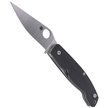 Spyderco Pattadese G-10 Black Plain Knife (C257GP)