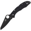 Spyderco Salt 2 Black / Black Blade PlainEdge Knife (C88PBBK2)