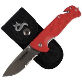 BlackFox Red Action Rescue Folding Knife 80mm (BF-737)