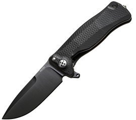 LionSteel SR11A Aluminum Black / Black Blade (SR11A BB)