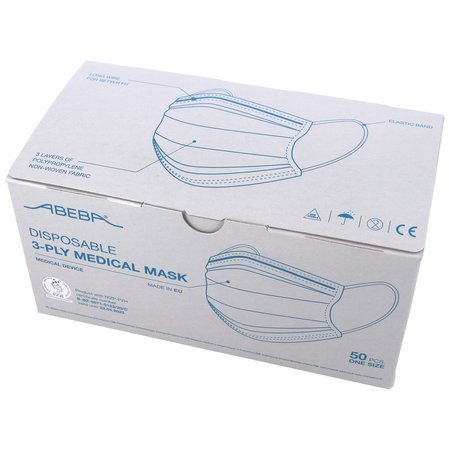 Abeba Certified Disposable 3=PLY Medical Mask Type II 50psc (000-994)