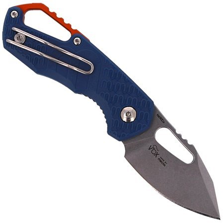 MKM Knife Isonzo Clip Point Blue FRN, Stone Washed by Voxnaes (MK FX03-3PBL)