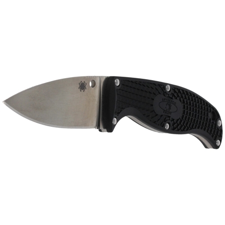 Spyderco Enuff FRN Black Leaf PlainEdge Knife (FB31PBK)