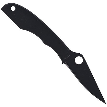 Spyderco Grasshopper Black / Black Blade Plain Knife (C138BKP)