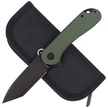 CIVIVI Knife Elementum Flipper Green Micarta, Black Stonewashed (C907T-E)