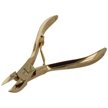 Herder Solingen Manicure Nail Clipper Stainless Gold Plate Lap-Jointed 100mm (658-10 G CH)