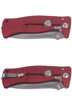 LionSteel SR1A Aluminum Red / Satin Blade Solid Knife (SR1A RS)