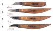 Narex Profi Carving Knife Set 4psc (869100)