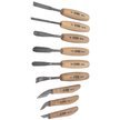 Narex Standard Carving Chisels Set in Wooden Box 9pcs (8948 13)