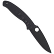 Spyderco Resilience Lightweight, Black Blade Plain Folding Knife (C142PBBK)