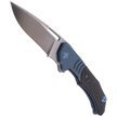 WE Knife STIXX Blue Ti, Satin Blade by Willumsen (817A)