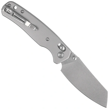 Nóż składany Bestechman Cicada's Wing Grey Slab Side Stainless Steel, Stonewashed 10Cr15MoV (BMK06-S-7)