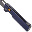 Kizer Little Ringbo Knife Blue Aluminum, Gray PVD / Stonewashed AEB-L by Matija Milović (V3708A3)