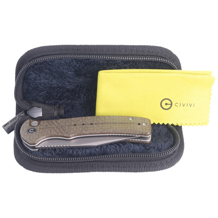 CIVIVI Cogent Green Micarta, Silver Bead Blasted 14C28N (C20038D-5)