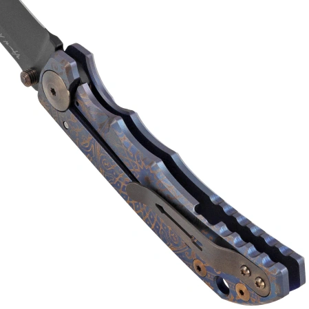Spartan Blades Harsey Folder ''Royal Flush'' Titanium, Black PVD MagnaCut