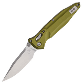 Microtech Socom Delta Ram-Lok S/E-M Knife OD Green Aluminum, Stonewashed M390MK (159RL-10OD)