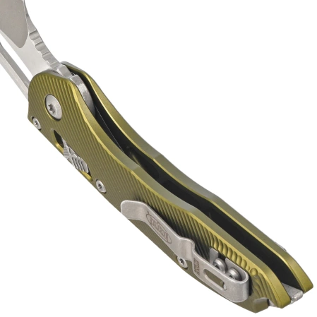Nóż składany Microtech Stitch Ram-Lok S/E OD Green Fluted Aluminium, Apocalyptic P/S M390MK by Borka Blades and Tony Marfione (169RL-11APFLOD)