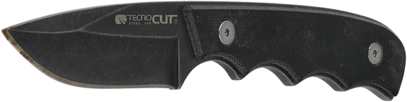 Viper Tecnocut TCN3418 Neck Knife - Black G10, Black Stonewashed 440