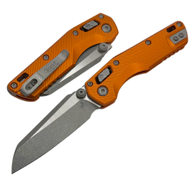 Nóż składany Microtech MSI Ram-Lok Mini S/E Orange Fluted Aluminium, Apocalyptic M390MK by Tony Marfione (210M-10APFLOR)