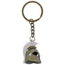 Barbaric Roman Helmet Key-Ring Golden Zamak (16217-GD)