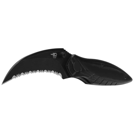 Nóż składany Bestech Mantidae Black Micarta, Black Stonewashed F/S 14C28N by Lucas (BG60F)