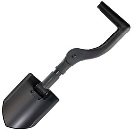 Fox Folding Spade Nylon/Fiberglass, Black Idroglider Coyote Sheath (FX-0171111)