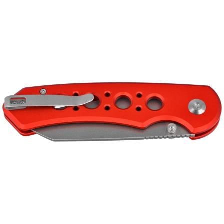 Civivi Pragma Prime Knife Red Aluminum, Stonewashed 14C28N (C24067-2)