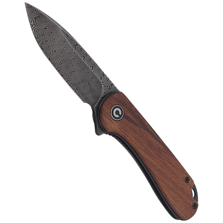 Nóż składany CIVIVI Elementum Flipper Cuibourtia Wood, Black Damascus (C907DS-2)