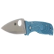 Nóż składany Spyderco Lil' Temperance 3 Lightweight Blue FRN, Satin Plain K390 by Sal Glesser (C69PBL3K390)