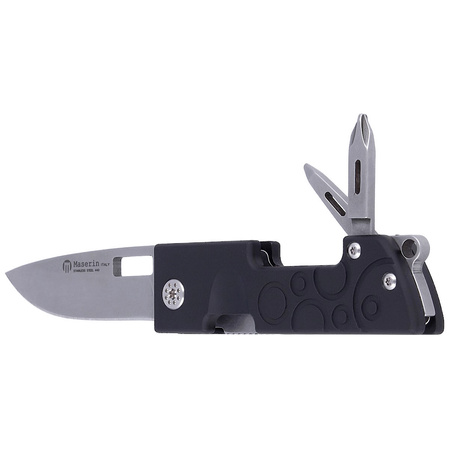 Nóż składany Maserin D-Dut 214/N Black Aluminium, Stonewashed 440C by Bonus