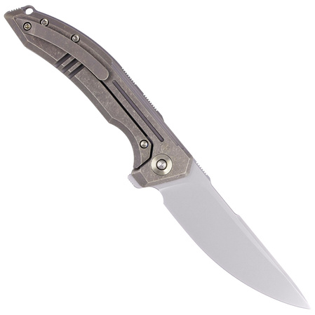 Nóż składany WE Knife Quixotic Bronze Titanium, Silver Bead Blasted CPM 20CV (WE21016-5)