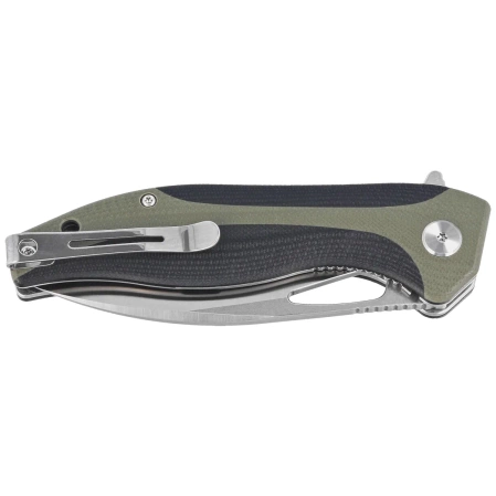 Nóż składany Bestech Komodo Black/Green G10, Stonewashed/Satin D2 (BG26A)