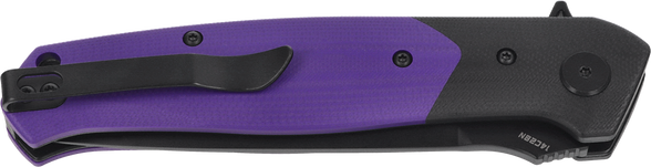 Nóż składany Bestech Swordfish Black/Purple G10, Black PVD 14C28N (BG62C)